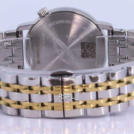 Zeppelin Luna Crystal accenti quadrante nero al quarzo 7633M-2 SET 7633M2 SET Orologio da donna con cinturino extra