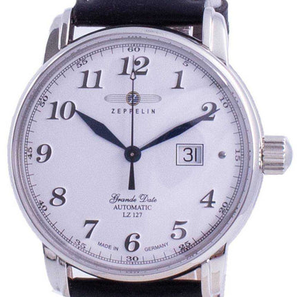 Zeppelin LZ127 Graf quadrante bianco automatico 7652-1 76521 Orologio da uomo