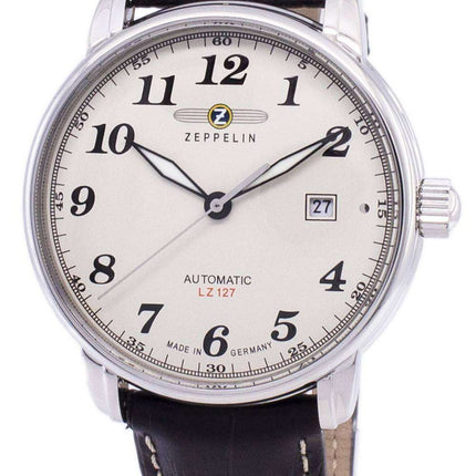 Orologio da uomo ricondizionato Zeppelin Series LZ127 Graf Automatic, prodotto in Germania, 7656-5 76565