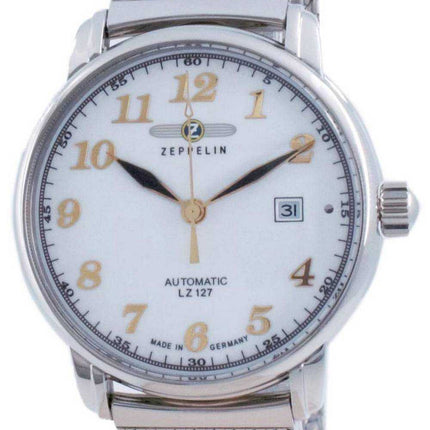 Orologio da uomo Zeppelin LZ127 Graf con quadrante bianco automatico 7656M-1 7656M1