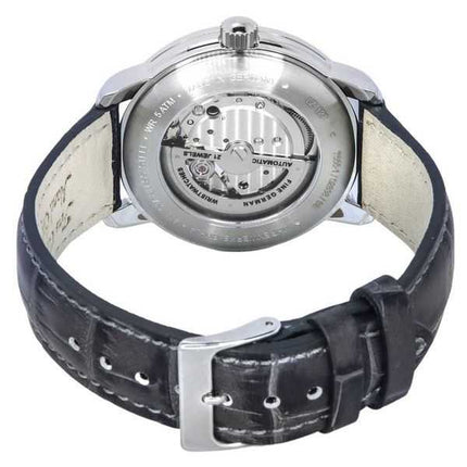Orologio da uomo Zeppelin LZ127 Graf con cinturino in pelle bianco con quadrante a cuore aperto automatico 76661
