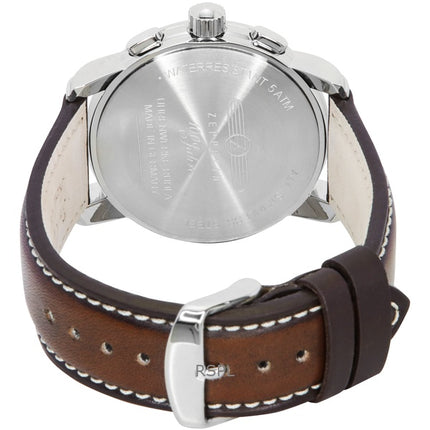 Orologio da uomo Zeppelin 100 Jahre cronografo cinturino in pelle quadrante beige quarzo 76746