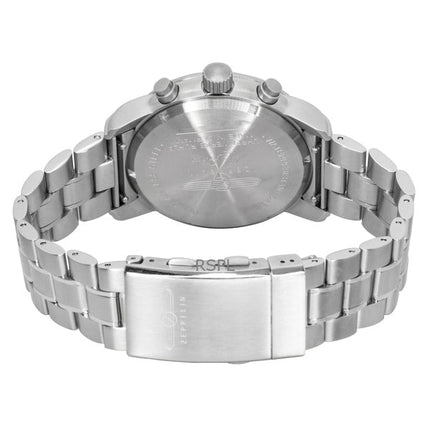 Orologio da uomo Zeppelin 100 Jahre cronografo in acciaio inossidabile quadrante nero al quarzo 7680MB2