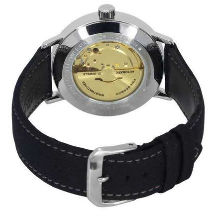 Orologio da uomo Zeppelin Hindenburg LZ129 cinturino in plastica riciclata verde e nero quadrante in ceramica ecologica automati
