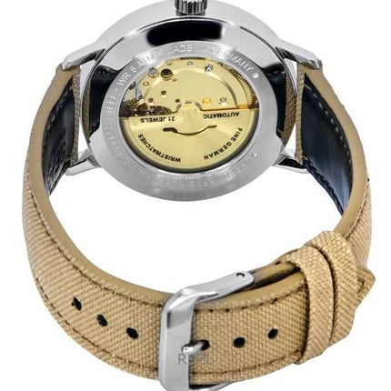 Zeppelin LZ-129 Hindenburg cinturino in plastica riciclata a rete quadrante beige automatico 80645N orologio da uomo