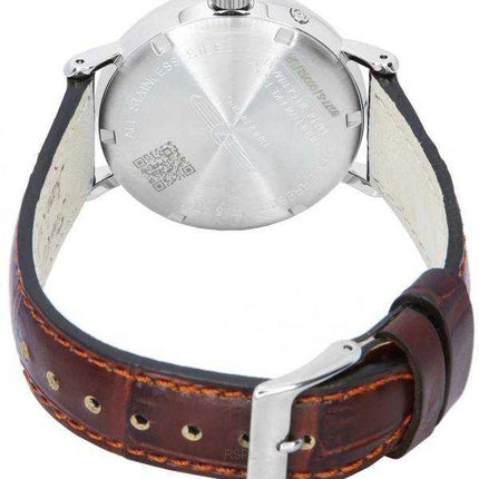 Orologio da uomo Zeppelin LZ 129 Hindenburg con cinturino in pelle Moon Phase quadrante beige al quarzo 80775