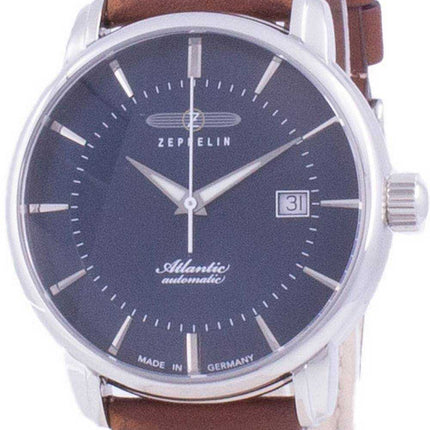 Orologio da uomo automatico Zeppelin Atlantic con quadrante blu 8452-3 84523