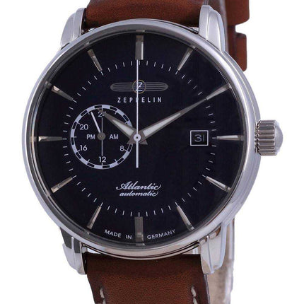 Zeppelin Atlantic Blue Dial Leather Automatic 8470-3 84703 Orologio da uomo