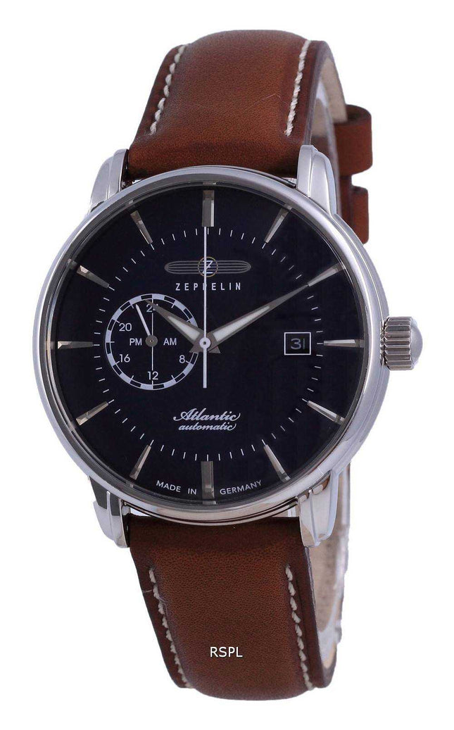 Zeppelin Atlantic Blue Dial Leather Automatic 8470-3 84703 Orologio da uomo