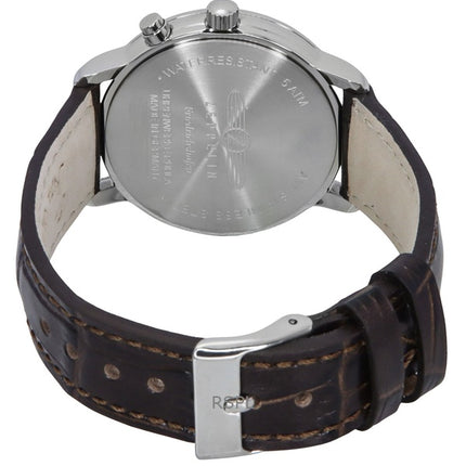 Zeppelin Friedrichshafen cinturino in pelle quadrante oro quarzo 85375 orologio da donna