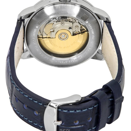 Orologio da donna Zeppelin Friedrichshafen con cinturino in pelle e quadrante blu automatico 85563