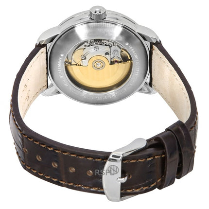 Orologio da uomo Zeppelin Friedrichshafen con cinturino in pelle e quadrante color oro automatico 85565