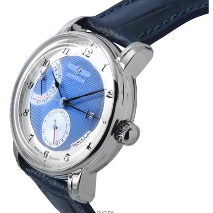 Orologio da uomo Zeppelin Friedrichshafen con cinturino in pelle e quadrante blu automatico 85903