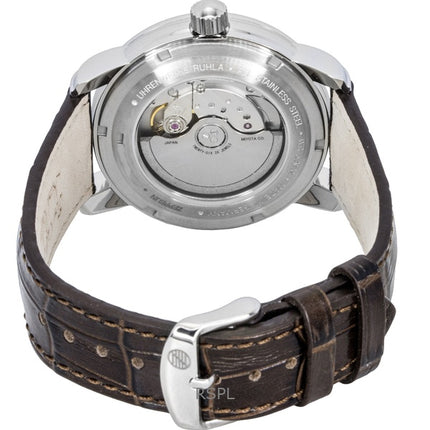 Orologio da uomo Zeppelin Friedrichshafen con cinturino in pelle marrone e quadrante dorato, automatico, 85905
