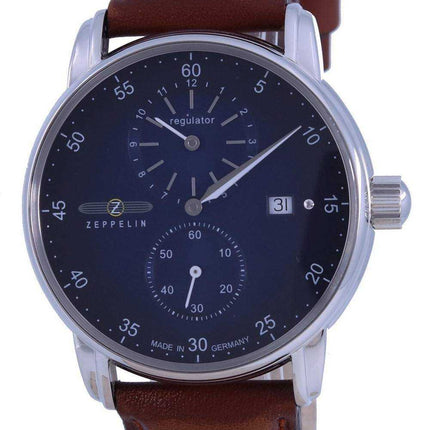 Zeppelin New Captain's Line Regulator Blue Dial Automatic 8622-3 86223 Orologio da uomo