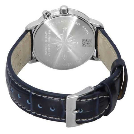 Zeppelin LZ14 Marine Moonphase Cinturino in pelle Quadrante blu Quarzo 86353 Orologio da donna