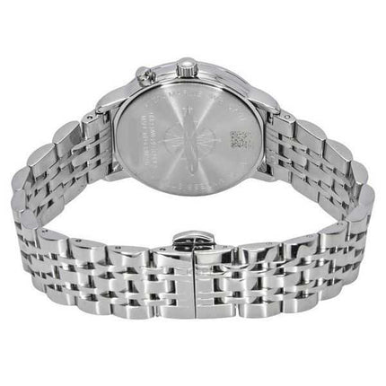 Orologio da donna Zeppelin LZ14 Marine Moonphase in acciaio inossidabile con quadrante blu ghiaccio al quarzo 8637M3