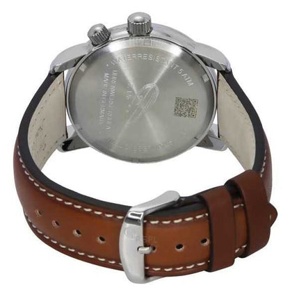 Zeppelin LZ126 Los Angeles cinturino in pelle marrone quadrante verde al quarzo 86444 orologio da uomo