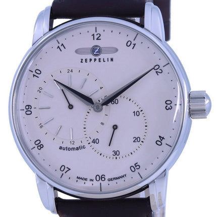 Orologio da uomo Zeppelin New Captain's Line con quadrante beige automatico 8662-5 86625 ricondizionato