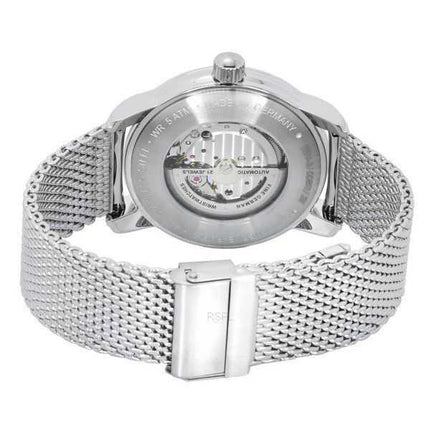 Orologio da uomo Zeppelin New Captain's Line in acciaio inossidabile con quadrante scheletrato automatico 8664M3