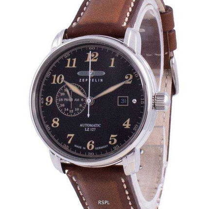 Zeppelin LZ127 Graf quadrante nero automatico 8668-2 86682 Orologio da uomo
