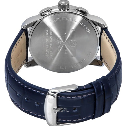 Orologio da uomo Zeppelin 100 Jahre cronografo cinturino in pelle quadrante blu al quarzo 86703
