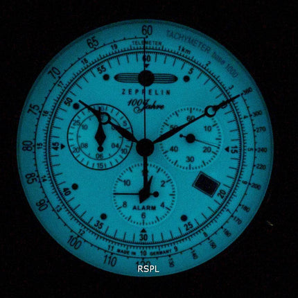 Orologio da uomo al quarzo Zeppelin 100 Jahre 8680-3 86803 rinnovato