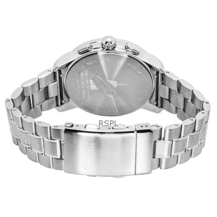 Orologio da uomo Zeppelin New York Cronografo in acciaio inossidabile con quadrante blu al quarzo 8878MB3