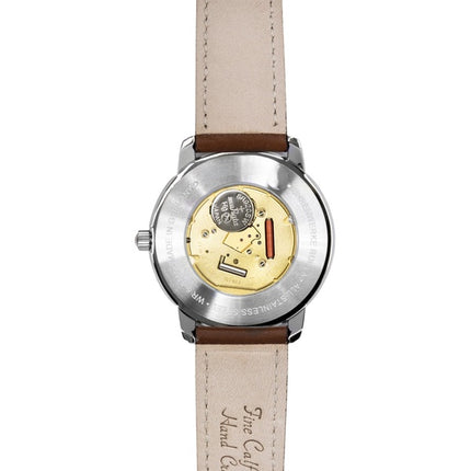 Orologio da uomo Zeppelin Mediterranean con cinturino in pelle, quadrante beige e movimento al quarzo, modello 96405.