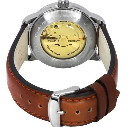 Zeppelin Mediterranee 1921 cinturino in pelle quadrante beige orologio automatico da uomo 96645