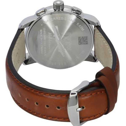 Zeppelin Mediterranee Cronografo Cinturino in Pelle Quadrante Beige Quarzo 96705 Orologio da Uomo