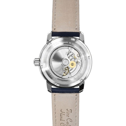 Orologio da uomo Zeppelin Mediterranee con cinturino in pelle e quadrante blu, automatico, modello 96903